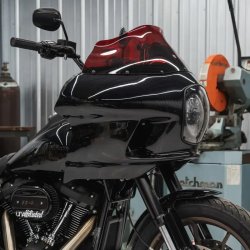 画像1: クロックワークス/フレア 9インチウィンドシールド FXRP用 カラーシリーズ