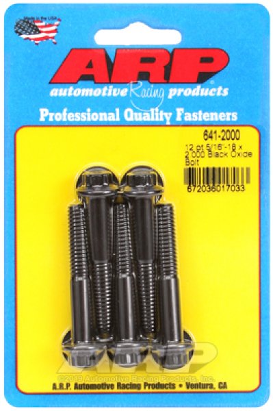 画像1: ARP Black Oxide ボルト 5/16˝-18 2.000˝ 5個セット　 (1)